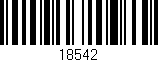 Código de barras (EAN, GTIN, SKU, ISBN): '18542'