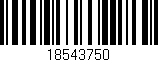 Código de barras (EAN, GTIN, SKU, ISBN): '18543750'