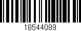 Código de barras (EAN, GTIN, SKU, ISBN): '18544089'