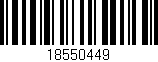 Código de barras (EAN, GTIN, SKU, ISBN): '18550449'