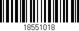 Código de barras (EAN, GTIN, SKU, ISBN): '18551018'