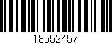 Código de barras (EAN, GTIN, SKU, ISBN): '18552457'