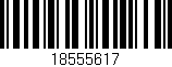 Código de barras (EAN, GTIN, SKU, ISBN): '18555617'