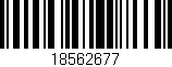 Código de barras (EAN, GTIN, SKU, ISBN): '18562677'