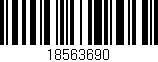 Código de barras (EAN, GTIN, SKU, ISBN): '18563690'