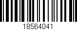 Código de barras (EAN, GTIN, SKU, ISBN): '18564041'