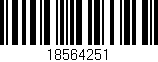 Código de barras (EAN, GTIN, SKU, ISBN): '18564251'