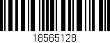 Código de barras (EAN, GTIN, SKU, ISBN): '18565128'
