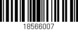 Código de barras (EAN, GTIN, SKU, ISBN): '18566007'