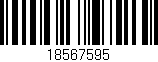 Código de barras (EAN, GTIN, SKU, ISBN): '18567595'