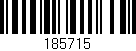 Código de barras (EAN, GTIN, SKU, ISBN): '185715'