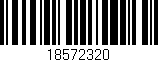 Código de barras (EAN, GTIN, SKU, ISBN): '18572320'