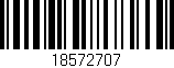 Código de barras (EAN, GTIN, SKU, ISBN): '18572707'