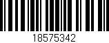 Código de barras (EAN, GTIN, SKU, ISBN): '18575342'