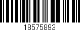 Código de barras (EAN, GTIN, SKU, ISBN): '18575893'