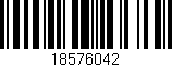 Código de barras (EAN, GTIN, SKU, ISBN): '18576042'