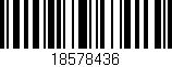 Código de barras (EAN, GTIN, SKU, ISBN): '18578436'