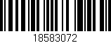 Código de barras (EAN, GTIN, SKU, ISBN): '18583072'