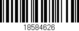 Código de barras (EAN, GTIN, SKU, ISBN): '18584626'