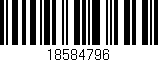 Código de barras (EAN, GTIN, SKU, ISBN): '18584796'