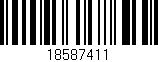 Código de barras (EAN, GTIN, SKU, ISBN): '18587411'