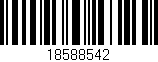 Código de barras (EAN, GTIN, SKU, ISBN): '18588542'
