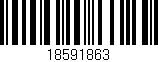 Código de barras (EAN, GTIN, SKU, ISBN): '18591863'