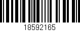 Código de barras (EAN, GTIN, SKU, ISBN): '18592165'