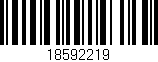 Código de barras (EAN, GTIN, SKU, ISBN): '18592219'