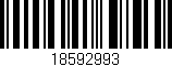 Código de barras (EAN, GTIN, SKU, ISBN): '18592993'