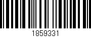 Código de barras (EAN, GTIN, SKU, ISBN): '1859331'