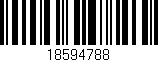 Código de barras (EAN, GTIN, SKU, ISBN): '18594788'