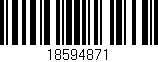 Código de barras (EAN, GTIN, SKU, ISBN): '18594871'