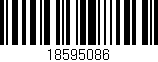 Código de barras (EAN, GTIN, SKU, ISBN): '18595086'