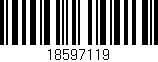 Código de barras (EAN, GTIN, SKU, ISBN): '18597119'