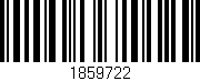 Código de barras (EAN, GTIN, SKU, ISBN): '1859722'