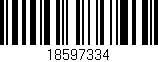 Código de barras (EAN, GTIN, SKU, ISBN): '18597334'