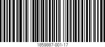 Código de barras (EAN, GTIN, SKU, ISBN): '1859887-001-17'