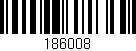 Código de barras (EAN, GTIN, SKU, ISBN): '186008'