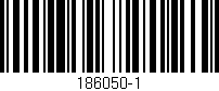 Código de barras (EAN, GTIN, SKU, ISBN): '186050-1'