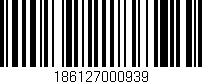 Código de barras (EAN, GTIN, SKU, ISBN): '186127000939'
