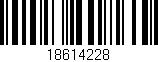 Código de barras (EAN, GTIN, SKU, ISBN): '18614228'
