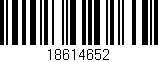 Código de barras (EAN, GTIN, SKU, ISBN): '18614652'