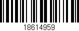 Código de barras (EAN, GTIN, SKU, ISBN): '18614959'