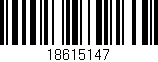 Código de barras (EAN, GTIN, SKU, ISBN): '18615147'