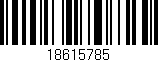 Código de barras (EAN, GTIN, SKU, ISBN): '18615785'