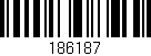 Código de barras (EAN, GTIN, SKU, ISBN): '186187'
