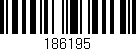 Código de barras (EAN, GTIN, SKU, ISBN): '186195'