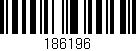 Código de barras (EAN, GTIN, SKU, ISBN): '186196'