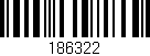 Código de barras (EAN, GTIN, SKU, ISBN): '186322'
